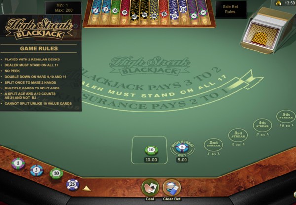 Casino Atlantic City Blackjack Gold Microgaming