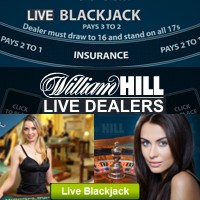 Play William Hill casino live dealer Blackjack